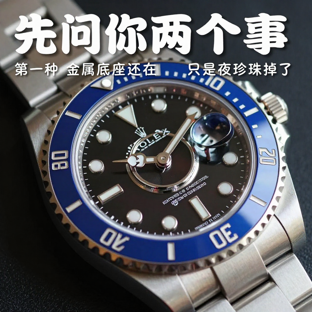 劳力士水鬼陶瓷圈夜明珠脱落可以单独修复吗